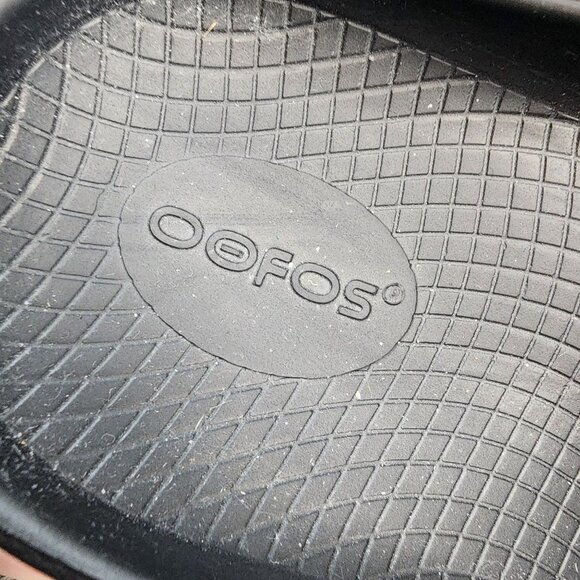 Oofos Shoes Mens 8 Womens 10 Oocloog Black Recovery Clogs Comfort Footwear *GUC* - Picture 11 of 12